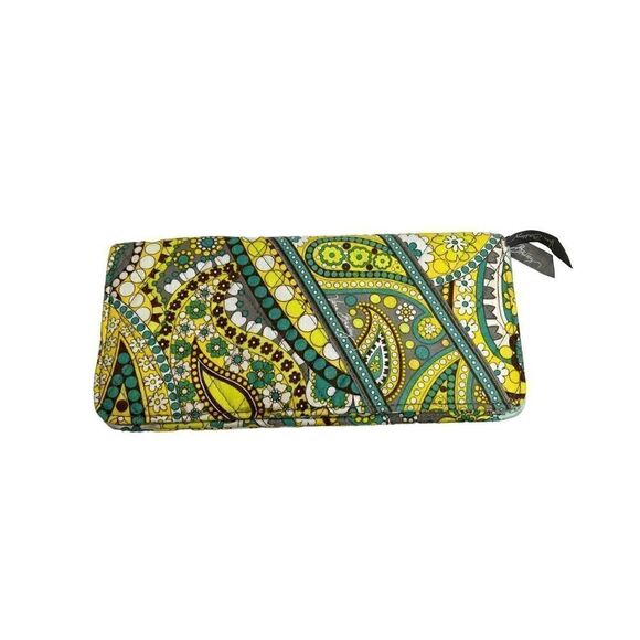 Vera Bradley lemon parfait travel wallet 9” X 4” - Picture 14 of 16